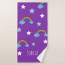 Search for cute girl bath towels Rainbow