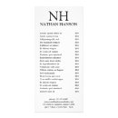 Recherche de noir et blanc cartes publicitaires Élégant