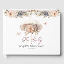 Search for vintage baby shower guest books Floral