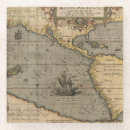Search for antique maps coasters North america