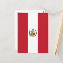 Recherche de drapeau pérou cartes postales Rouge