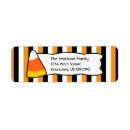 Search for corn return address labels Halloween