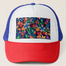 Recherche de modèle floral casquettes Fleurs