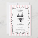 Search for pink black lingerie party invitations Modern