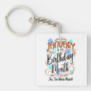 Search for january keychains Celebration