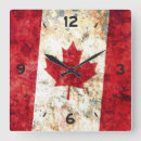 Search for canadian flag clocks White
