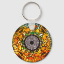 Search for stained glass keychains Floral