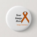 Recherche de ruban orange badges Leucémie
