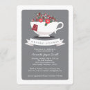 Search for winter tea party invitations Modern