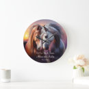 Search for beautiful horse clocks Western