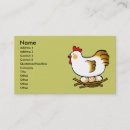 Recherche de poulet drôle cartes visite Oeuf