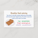 Search for waffles business cards Food