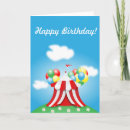 Recherche de tente cirque vœux cartes Enfants