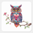 Search for romantic owls stickers Valentines