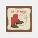 Search for cowboy boots napkins Country