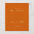 Search for orange place cards Elegant script