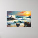 Search for seascape canvas prints Sunset