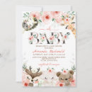 Recherche de woodland baby girl shower invitations Rose et or