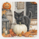 Search for cat pumpkin stickers Black kitten