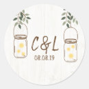 Search for rustic mason jar wedding stickers Modern