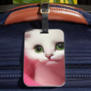Recherche de gens bagages étiquettes Chaton