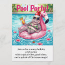 Search for flamingo pool party invitations Float