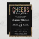 Search for cheers to 60 years invitations Black