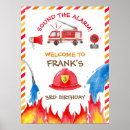 Search for red fire truck posters Sound the alarm
