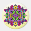 Recherche de mandala coloré magnets Violet