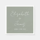 Search for sage wedding napkins Bridal shower