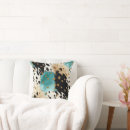 Search for black and white cowhide pillows Cowboy