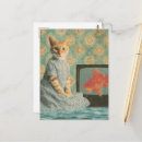 Recherche de collage chat cartes postales Rétro