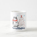 Search for cat design mugs Merry christmas
