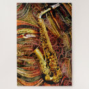 Recherche de saxophone puzzles Moderne