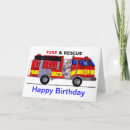 Search for fire truck birthday cards Firefighter