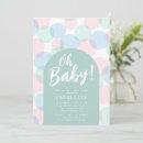 Search for polka dot baby shower invitations Minimal