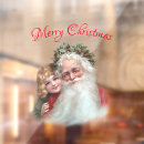 Search for santa claus window decals Merry christmas