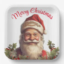 Recherche de santa claus plates Vintage