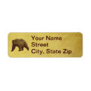 Search for grizzly return address labels Brown