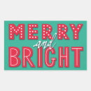 Search for festive rectangle stickers Xmas