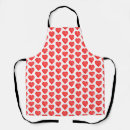 Search for heart shaped aprons Red