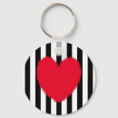 Search for stripe heart keychains Red