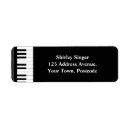 Search for musician return address labels Keys