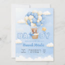 Search for trendy baby boy shower invitations Baby blue white green