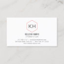 Recherche de cabinet business cards Monogramme