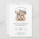Search for twin boy birthday invitations Watercolor
