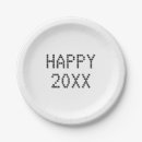 Search for happy new year paper plates Modern