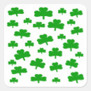 Recherche de shamrock autocollants Shamrocks verts