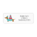 Search for wiener dog return address labels Pet