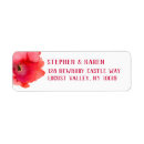 Search for red poppy return address labels Poppies